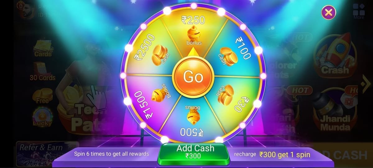 How add cash in yono teen patti ?